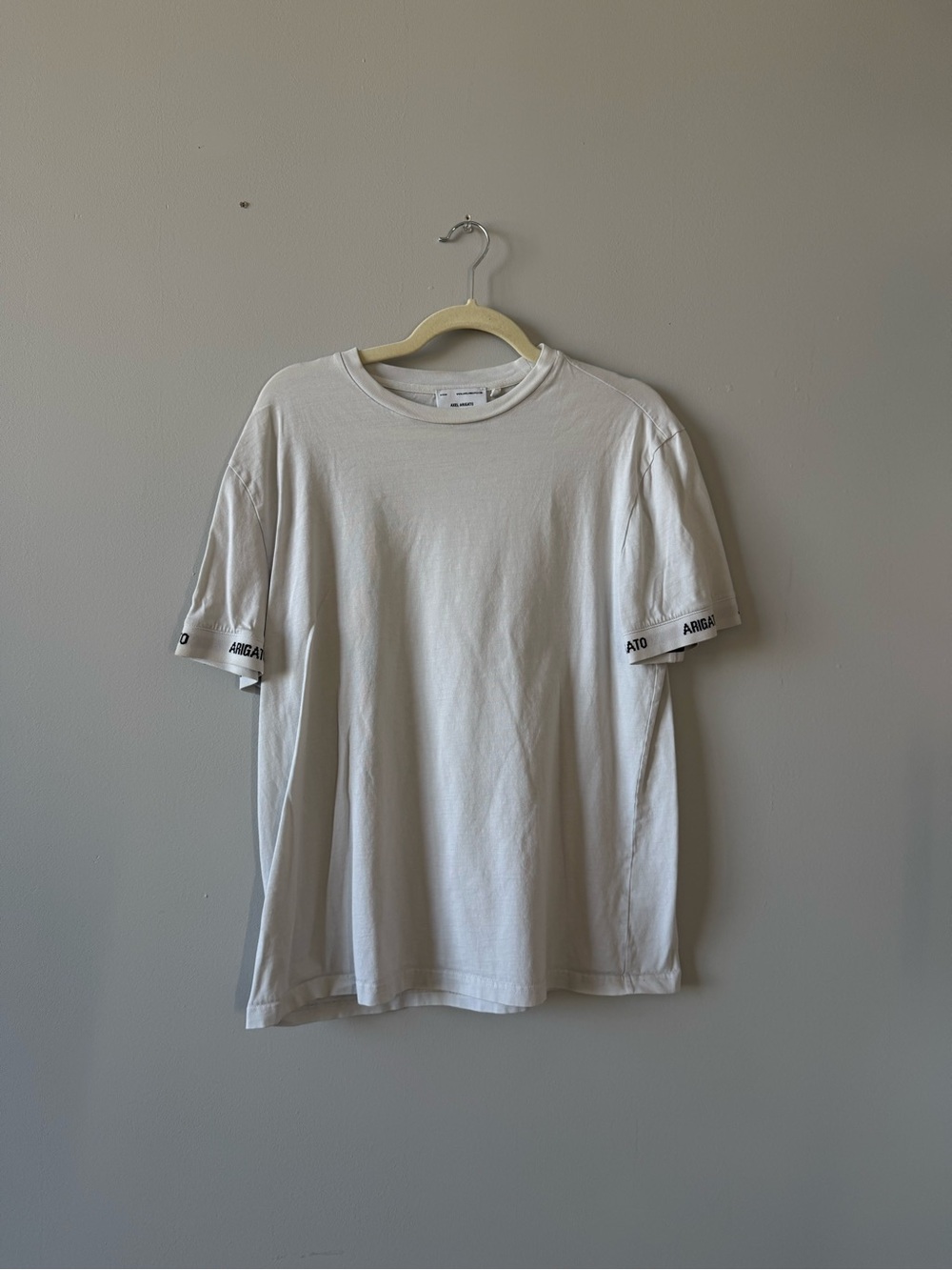 AXEL ARIGATO Men's White Crewneck Short-Sleeve T-Shirt